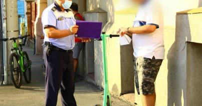 Rollerezőket és bringásokat ellenőriznek Kolozsváron