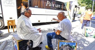 Mozgókiállítás a Pálos Rendről az Egyetem utcában