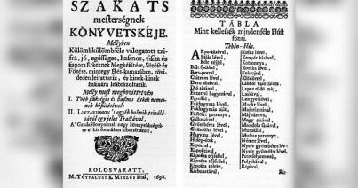 „Válogatott tzifra, jó, egésséges, hasznos, tiszta és szapora étkeknek meg készítése”