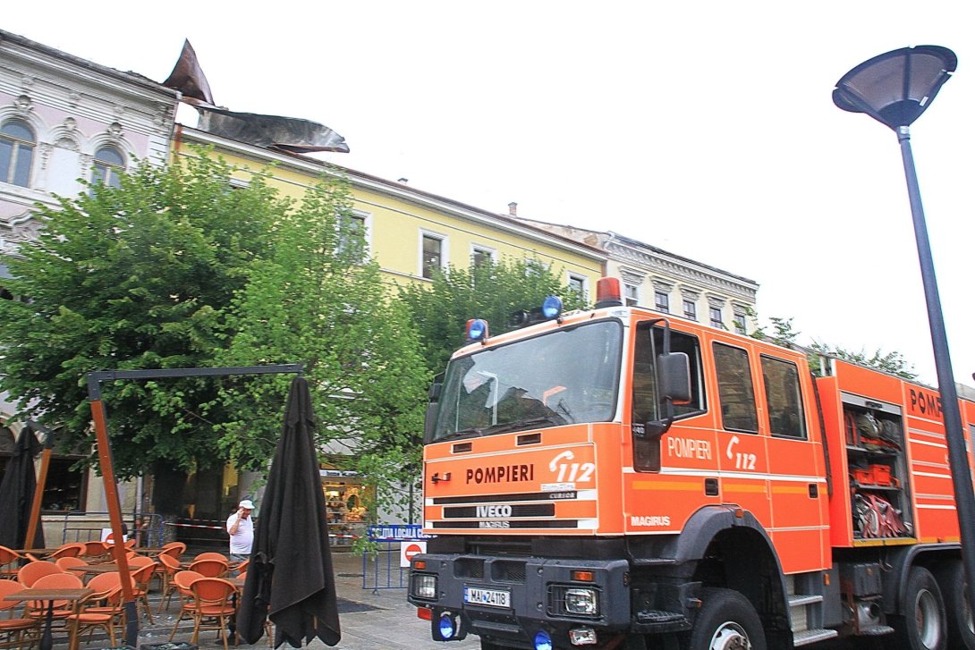 Főtéri ingatlant rongált meg a vihar