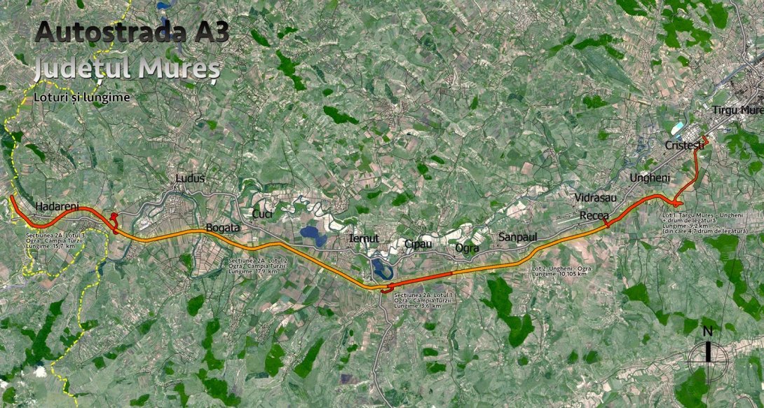 Jóváhagyták a Marosvásárhely–Aranyosgyéres autópályaszakasz finanszírozását