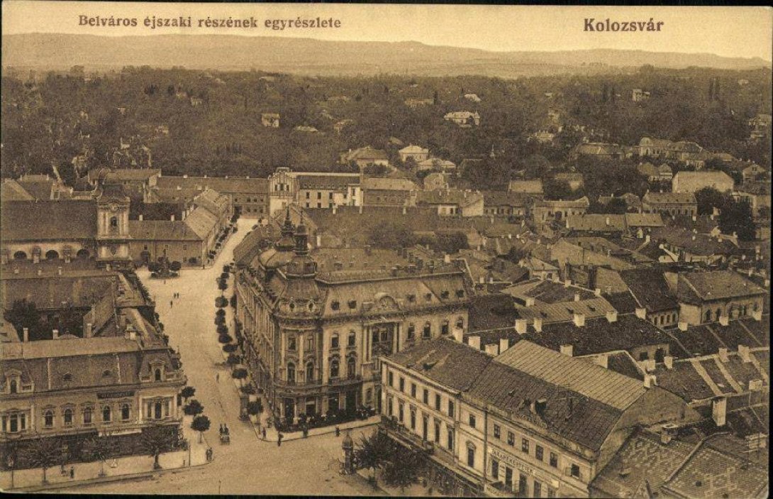A kolozsvári Mária-oszlop korabeli fényképeken...